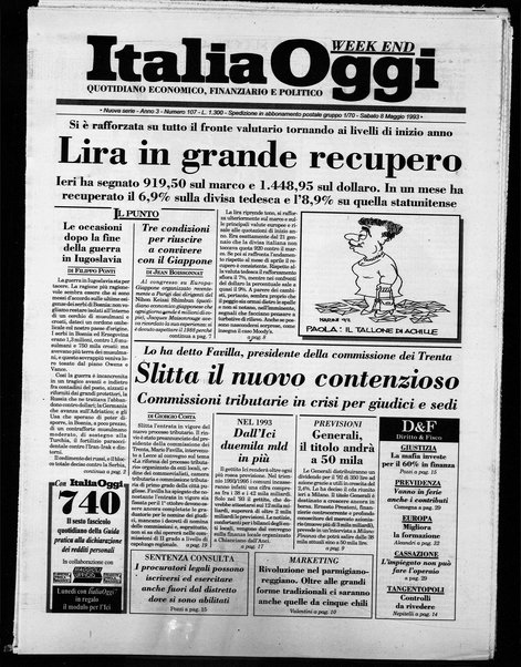 Italia oggi : quotidiano di economia finanza e politica